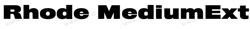 Rhode MediumExtended字体转换